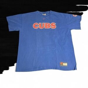 Vintage Chicago Cubs MLB Nike Center Swoosh Shirt Adult XL